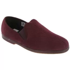 Image of GBS Exeter Mens Twin Gusset Slipper / Mens Slippers (8 UK) (Wine)