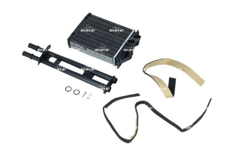 Image of NRF 53641 Heat Exchanger with fastening/mounting material Aluminium Heat Exchanger,interior heating (467)