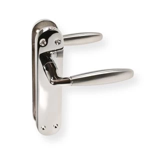 image of LocksOnline Stylo Door Handle Set on Backplate