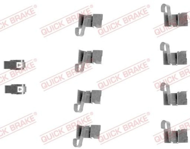 Image of QUICK BRAKE Brake pad fitting kit QUICK BRAKE 109-1671