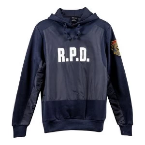 Image of Resident Evil - R.P.D. Mens Medium Hoodie - Navy Blue