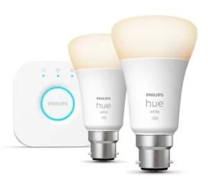 Image of Philips Hue Starter Kit With White B22 Bulb