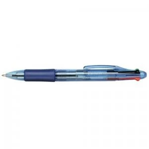 image of Office Ball Pen 4 Colour 1.0mm Tip 0.5mm Line Black Blue Red Green