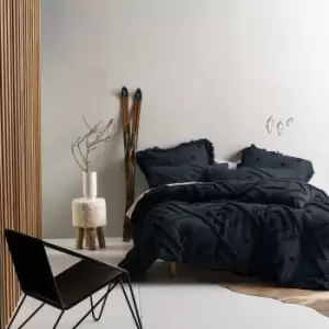 Image of Linen House Adalyn Indigo Duvet Cover and Pillowcase Set Indigo (Blue)