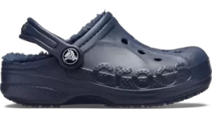 Image of Crocs Baya Lined Clogs Kids Navy / Navy C11