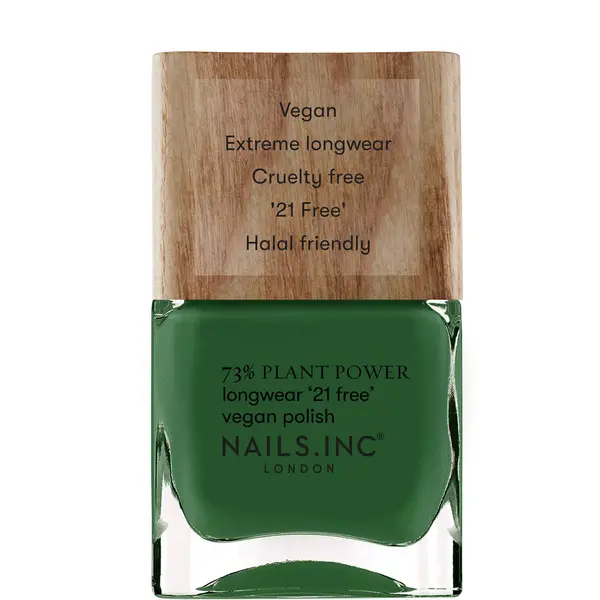 image of nails inc. Plant Power Nail Polish 15ml (Various Shades) - Wipe The Slate Green