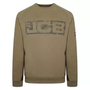 Image of JCB Trade Crew Sweatshirt Olive - M