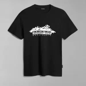 Image of Napapijri Racing Logo-Print Cotton-Jersey T-Shirt - XXL