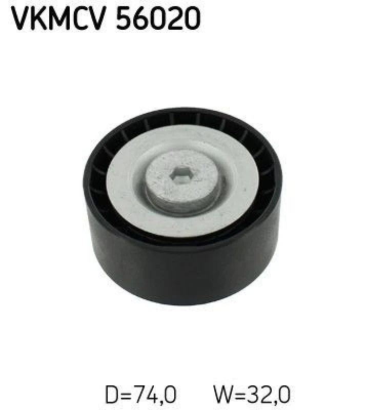 Image of SKF Deflection / guide pulley, V-ribbed belt SKF VKMCV 56020
