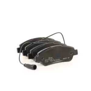 Image of BREMBO Brake pad set FIAT,PEUGEOT,CITROEN P 61 125 1612434180,1614412180,00000077366679 77366679,1612434180,1614412180,1673603480,68226919AA
