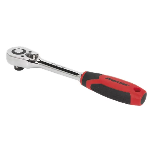 Image of Genuine SEALEY AK8948 Ratchet Wrench 1/2Sq Drive Pear-Head Flip Reverse