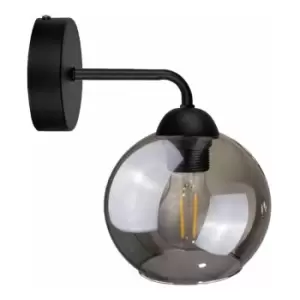 image of Keter Lighting - Keter Cosmo Dome Wall Lamp Black, 23cm, 1x E27