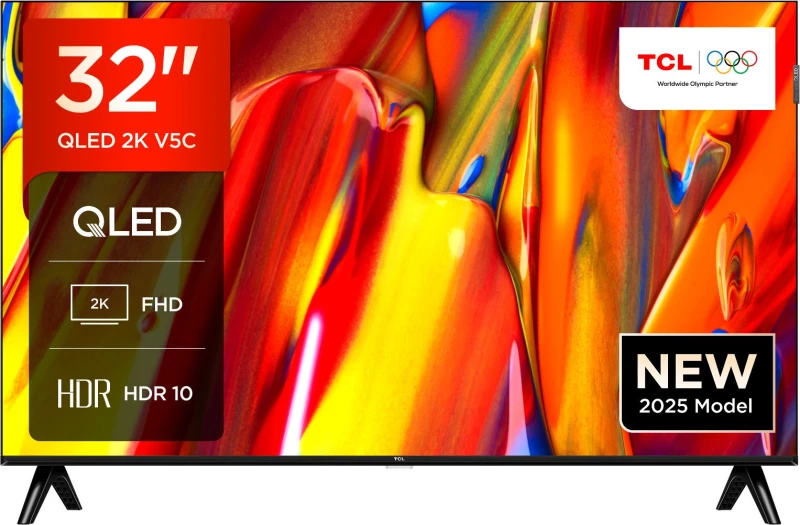 Image of TCL V5C 32" Full HD QLED Smart Android TV [2025] - 32V5C-UK