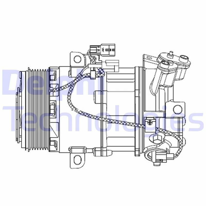 Image of DELPHI Air conditioning compressor DELPHI CS20550