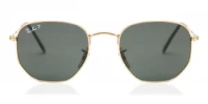 Image of Ray-Ban Sunglasses RB3548N Hexagonal Metal Flat Lenses Polarized 001/58