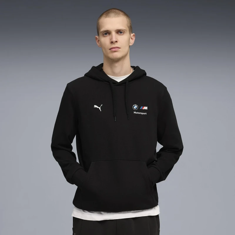 Image of Puma BMW Essential Hoodie Black Cotton S