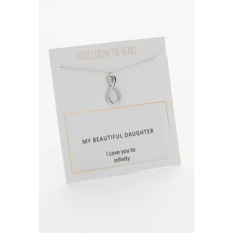 Image of Notes From The Heart Notes From The Heart MY BEAUTIFUL DAUGHTER - Silver Silver One Size