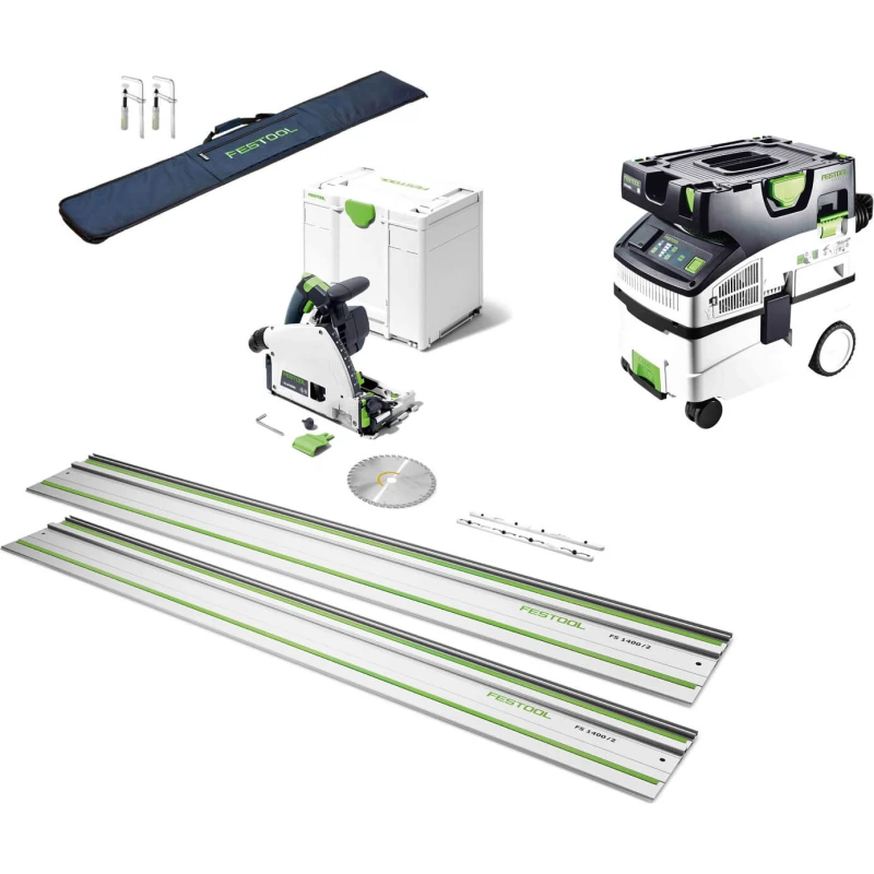 Image of Festool TS60 KEBQ Plus Plunge Cut Circular Saw and M Class Extractor Kit 240v FESKIT7