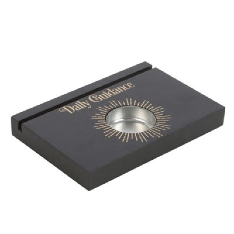 Image of Something Different Something Different Daily Guidance Tarot Cards Tealight Holder in Black One Size Unisex 5063574201438