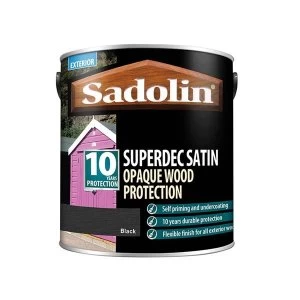 Image of Sadolin Superdec Opaque Wood Protection Super White Satin 5 litre