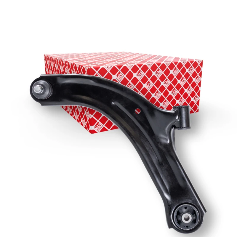 Image of FEBI BILSTEIN 48160 Suspension arm Control Arm, Sheet Steel, Front Axle Left, with ball joint, with rubber mounts Sheet Steel Track Control Arm (273)
