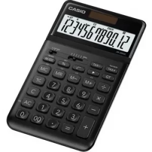 image of Casio JW-200SC-BK Desk calculator Black solar-powered, battery-powered (W x H x D) 109 x 11 x 184 mm