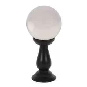 Image of Clear Small Crystal Ball on Wooden Stand