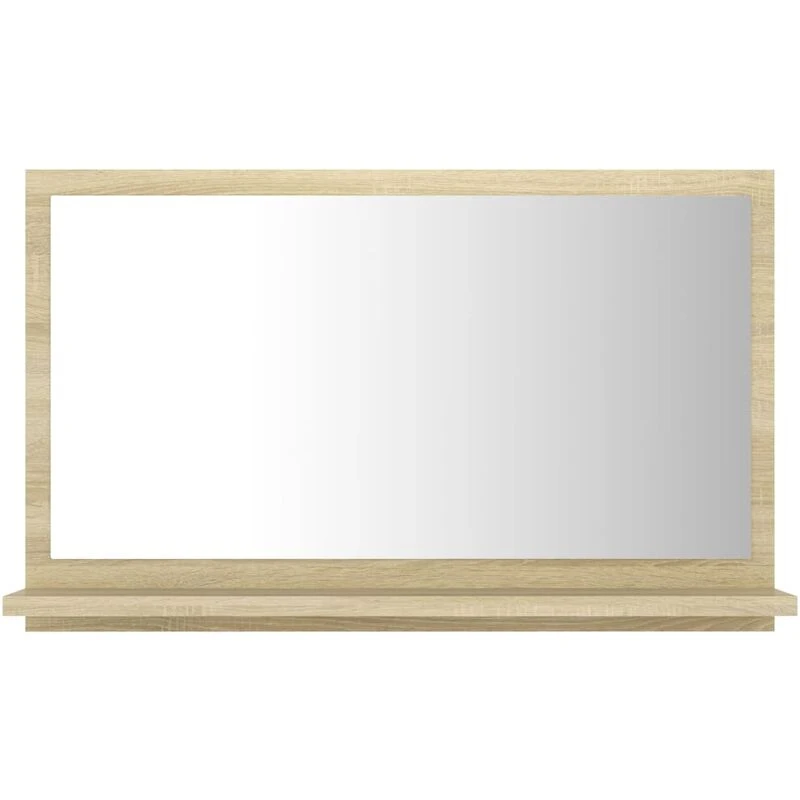 Image of VIDAXL Bathroom Mirror Sonoma Oak 60x10.5x37cm Engineered Wood Vidaxl 8720286218853