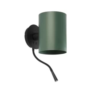 Image of Guadalupe Reading Light Wall Light Black,Green, E27