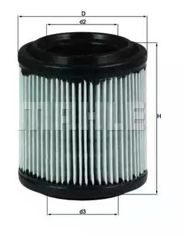 Image of MAHLE LX 279 Air filter Filter Insert Air Filter (8)