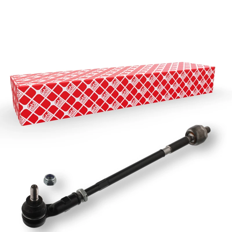 Image of FEBI BILSTEIN 22515 Tie Rod OE Turbo NEW, Front Axle Left, with lock nut Rod Assembly (284)