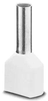 Phoenix Contact Ai-Twin 2X 0,5 - 8 Wh Terminal, Wire Ferrule, 20Awg, White