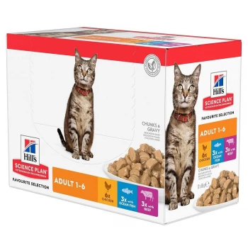 Image of Hill's Science Plan Adult Ocean Fish Cat Food 48 x 85g