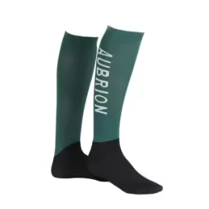 Image of Aubrion Childrens/Kids Abbey Boot Socks (One Size) (Green)