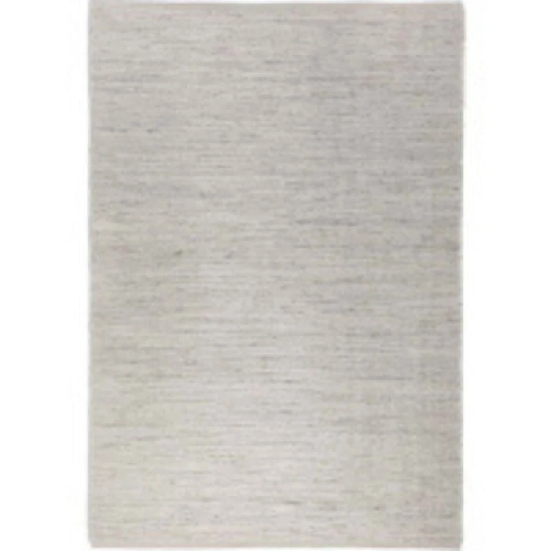 Image of THE RUGS Handloom Jute Rug Dhaka Natural Jute Wool Cotton Woven Rug in White Size: 190cm x 280cm White Unisex 190cm x 280 cm
