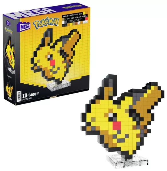 image of MEGA Pokemon Pixel-Art: Pikachu Building Set