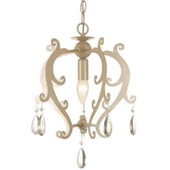 image of Linea Verdace Lighting - Linea Verdace Pedrera Wire Frame Pendant Ceiling Light Ivory