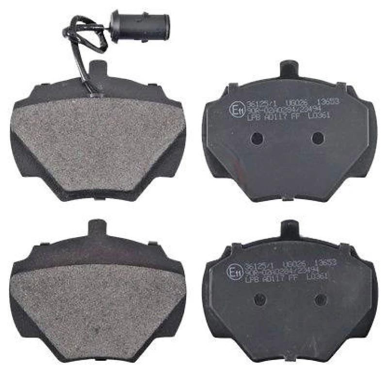 Image of A.B.S. 36125/1 Brake pad set with integrated wear sensor Brake Pad Set,disc brake (402)
