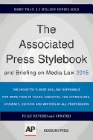 Image of associated press stylebook 2015 and briefing on media law