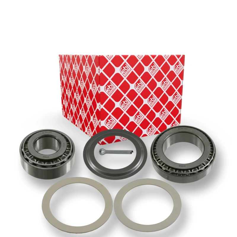Image of FEBI BILSTEIN 15687 Wheel bearing kit with fastening/mounting material, Rear Axle Right Wheel Bearing Kit (654)