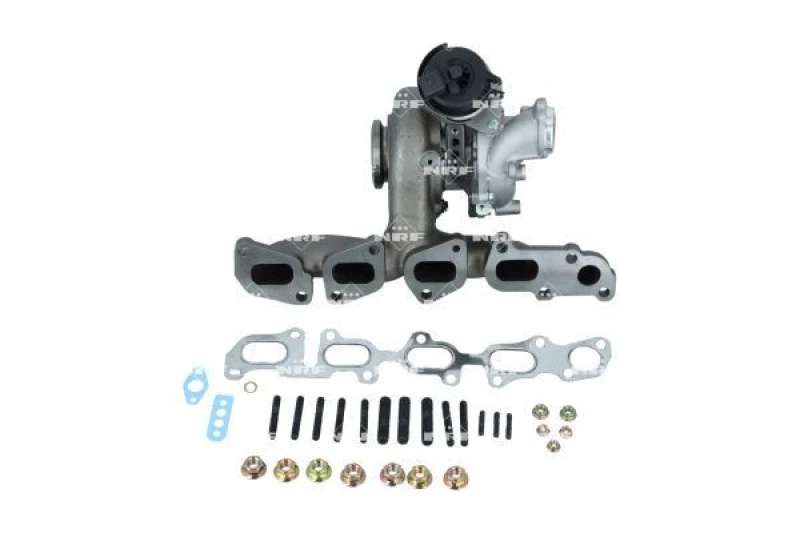Image of NRF 90010035 Turbocharger with gaskets/seals, with exhaust manifold Charger,charging system (2234)
