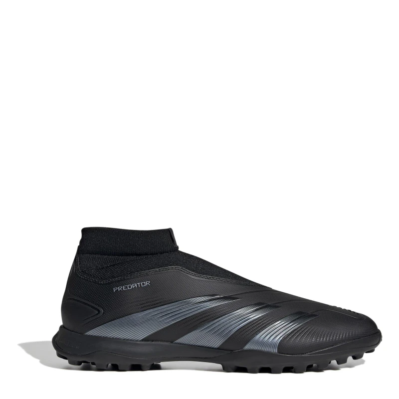 Image of adidas Predator 24 League Laceless Turf Boots - Black 9