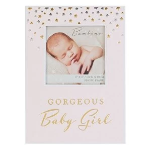 image of 4" x 4" - Bambino Paperwrap Photo Frame - Baby Girl