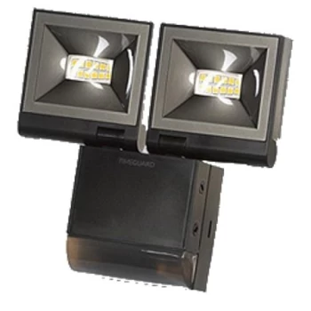 Image of Timeguard Black Twin 10W 200 Range LED PIR Floodlight Cool White - LED200PIRBE
