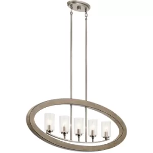 Image of Chandelier Grand Bank gris antique