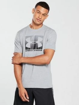 Image of Urban Armor Gear Boxed Logo Sportstyle T shirt Light Steel Heather Size 2XL Men
