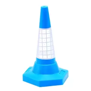 image of Coloured Cones With Reflective Sleeves Green 500mm