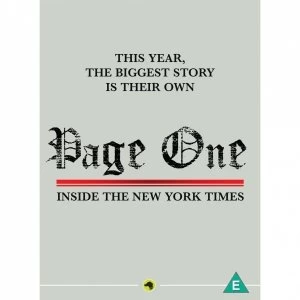 Image of Page One Inside the New York Times DVD