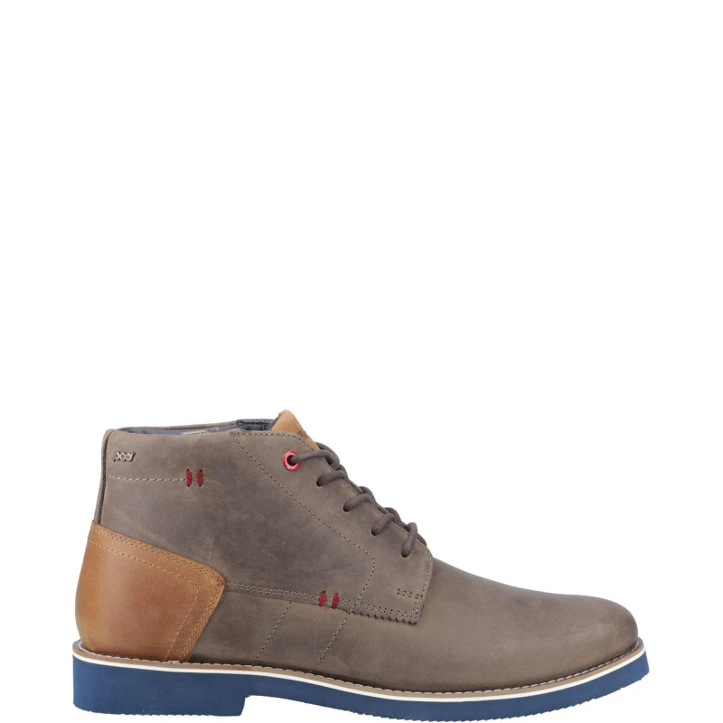 Image of Pod Mens Aries Suede Leather Chukka Boots UK Size 10 (EU 44) GREY POD008-GREY-10