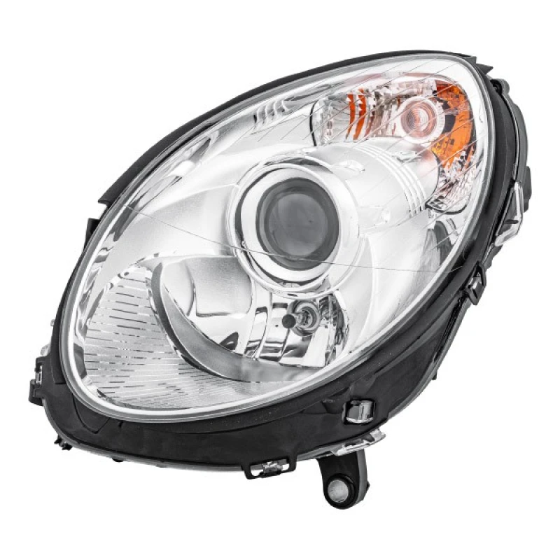 Image of HELLA 1EL 263 037-011 Headlights H7/H7, Left, with motor for headlamp levelling, Halogen Headlight (259)